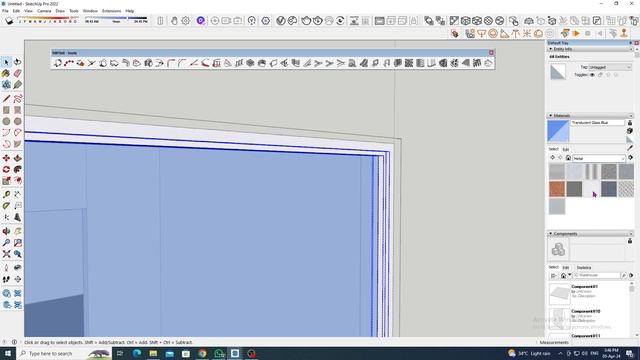 how to create window and door frame in sketchup pro смотреть онлайн