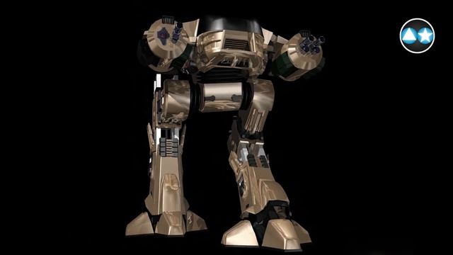 ED-209 walking (Amiga 1200 LightWave 3D animation) 1996 смотреть онлайн