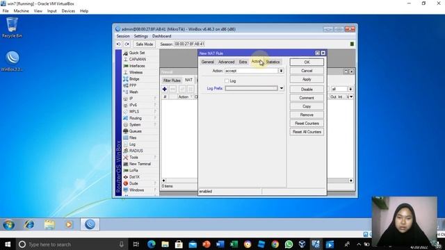 KONFIGURASI DASAR MIKROTIK PADA VIRTUAL BOX | SI-A смотреть онлайн