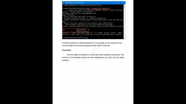 Computer & Information Security: Removing Password of Windows using John Ripper Utility смотреть онлайн