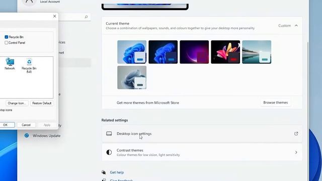 How To Show Desktop Icons in Windows 11 PC or Laptop | Windows 11 Me Desktop Icon Kaise Laye смотреть онлайн