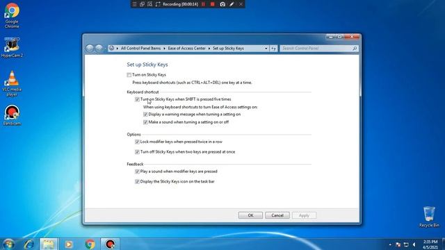 How to turn off sticky keys on Windows 7 смотреть онлайн