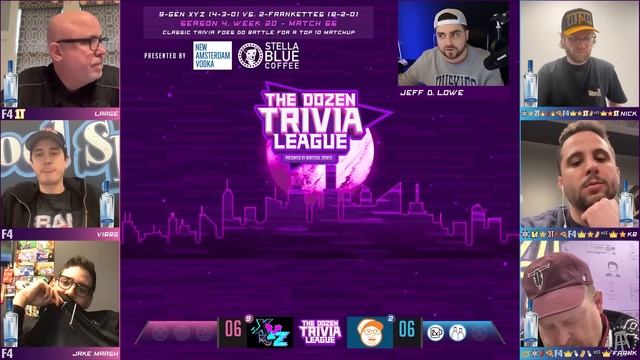 Frank & the Frankettes vs. Gen XYZ | Match 66, Season 4 - The Dozen Trivia League смотреть онлайн