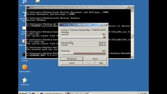 Auto Restore Windows XP смотреть онлайн