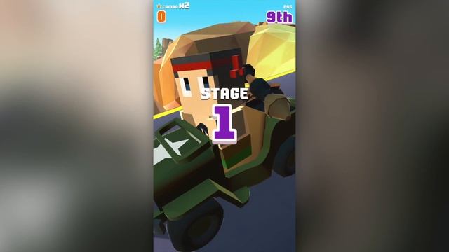 Blocky Racer Endless Arcade Racing Android iOS Gameplay смотреть онлайн