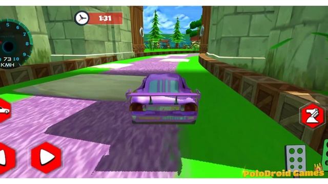 Cars 3 Fabulous Lightning McQueen Stunt#13 (Super Kids Fast Car Racing) Ramps Cruz Ramirez 3D Model смотреть онлайн