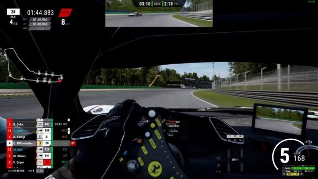 Dude with insane counter steer skill on a controller plays ACC смотреть онлайн