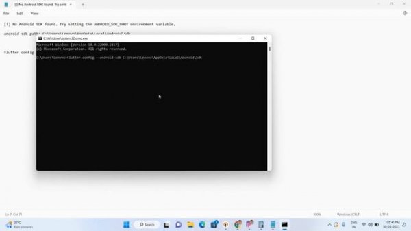 ! No Android SDK found  Try setting the ANDROID SDK ROOT environment variable