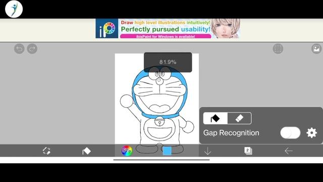 how to drawing Doraemon ibis paint x. digital смотреть онлайн