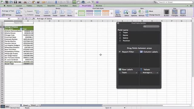 How to: Pivot Table Microsoft Excel 2011 for Mac смотреть онлайн