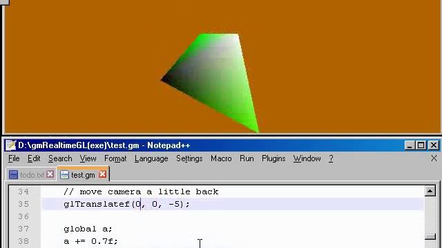 gmRealtimeGL - realtime OpenGL scripting sandbox смотреть онлайн