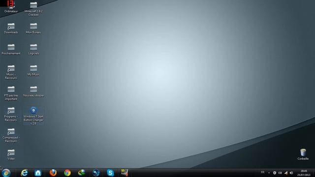 Tuto Changer Le bouton Menu Demarrer De Windows 7 смотреть онлайн