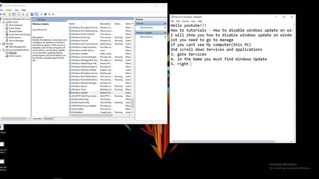 How to disable Windows Update (windows 10) смотреть онлайн