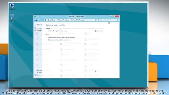 How to set up data Backup in Windows® 8 смотреть онлайн
