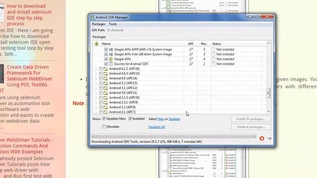 Android SDK Installation
