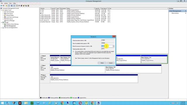 How to Create Shrink Volume in Windows Server 2012 R2 #windows Server #getdot solutions смотреть онлайн