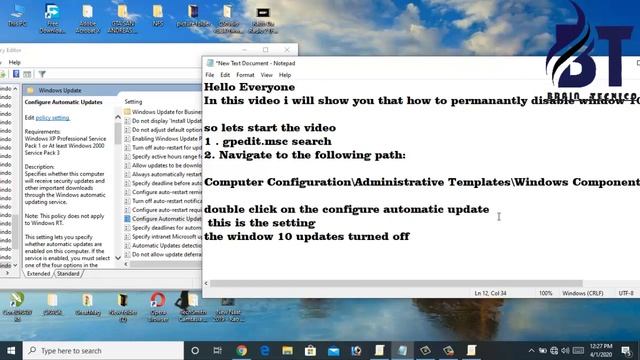 How To Stop Window 10 Update Permanently (2020)| How To Disable Window 10 Update Permanently смотреть онлайн