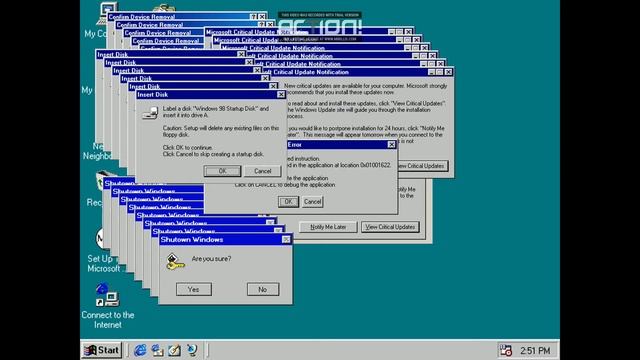Windows 98 Crazy Error смотреть онлайн