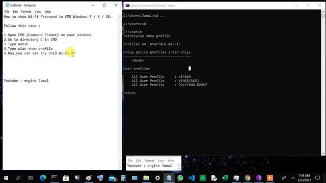 How to Show Wi-Fi Password in CMD Windows 7/8/10 Computers смотреть онлайн