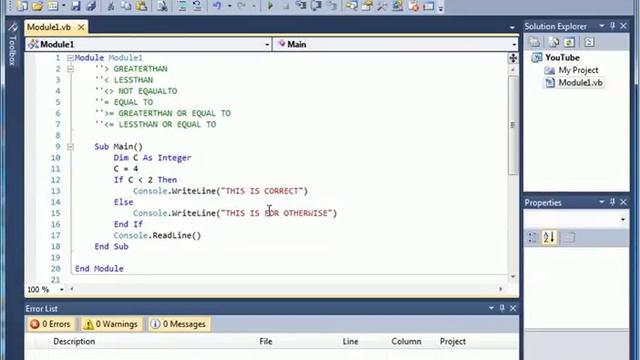 Visual Basic 5 If statement and Conditional Operator смотреть онлайн