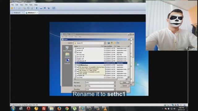 Reset Windows 7 Password Without CD Or Software смотреть онлайн