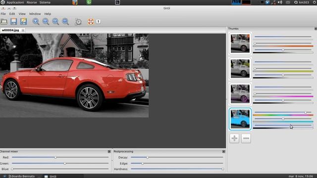 Ubuntu tintii - foto bianco nero con inserto colorato смотреть онлайн