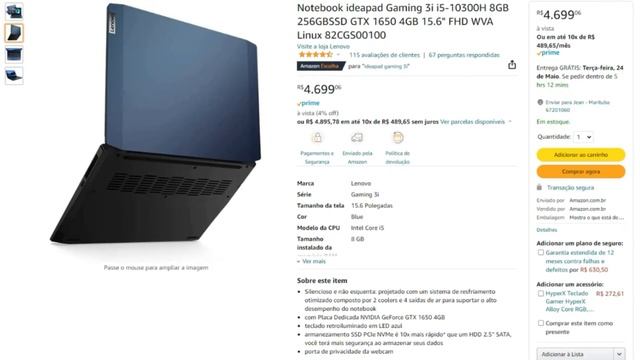 NOTEBOOK GAMER E PARA TRABALHAR NA FAIXA DOS 3000, 4000 E 5000 - MAIO 2022 смотреть онлайн