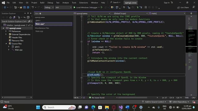 OpenGL window report смотреть онлайн