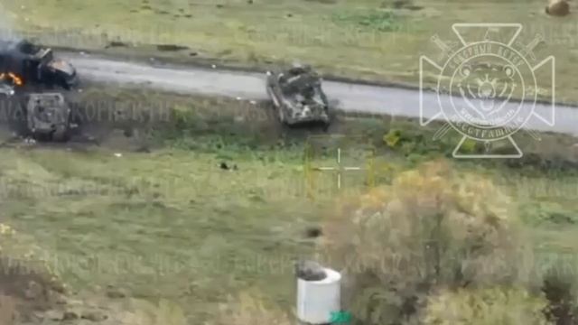 ⚡️СВО 18+ Очередная уничтоженная колонна техники противника в Курской области. смотреть онлайн