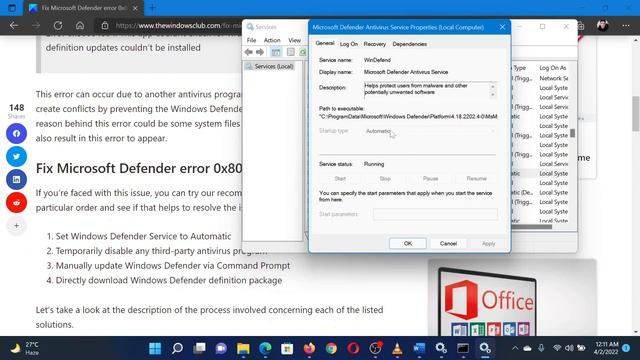 Fix Microsoft Defender error 0x80004004 on Windows 11/10 смотреть онлайн