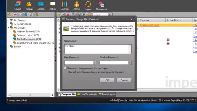 Impero Education Pro - Change Password (Desktop Console) смотреть онлайн