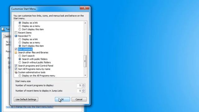 How to display the run command in windows 7 смотреть онлайн