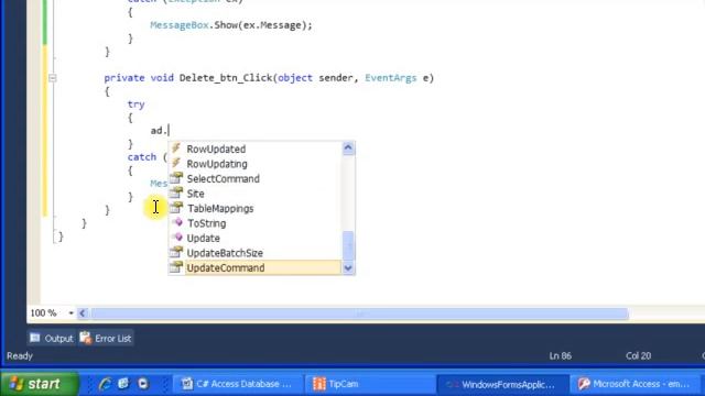C Sharp to connect Microsoft Access Data Base Save Update Delete Select PART2 смотреть онлайн