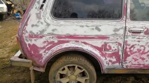 Покраска нивы в раптор