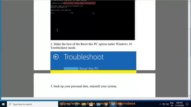 Fix problems with Windows 10 Reset this PC feature смотреть онлайн