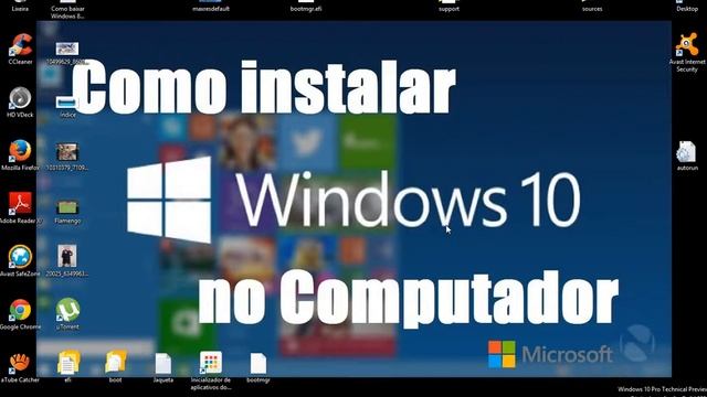 Como baixar e Instalar o Windows 10 Technical Preview Iso - Dicas de Lindemberg Souza смотреть онлайн
