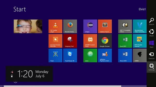 How to set the wallpaper of your windows 8.1 as the tile background image when you click start. смотреть онлайн