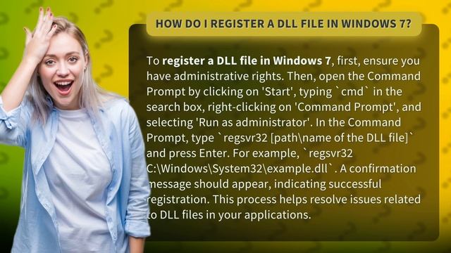 How do I register a DLL file in Windows 7? смотреть онлайн