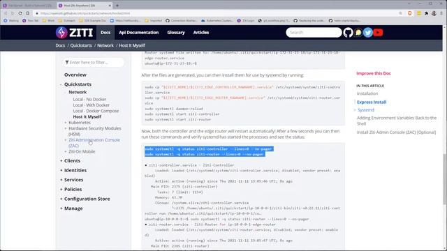 OpenZiti "Host It Myself" Quickstart Overview смотреть онлайн