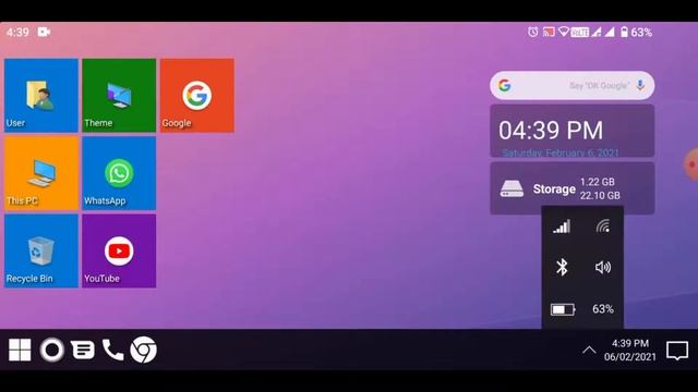 How to change your phone from android to windows 10 (launcher). Windows user interface on android. смотреть онлайн