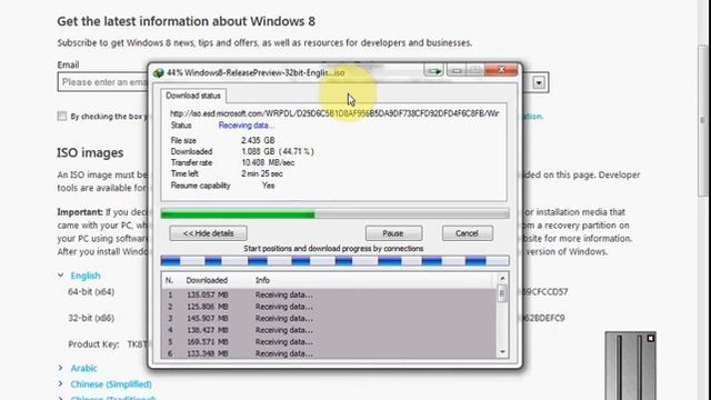 Windows 8 x86 Downloaded in 4.30 min.. смотреть онлайн