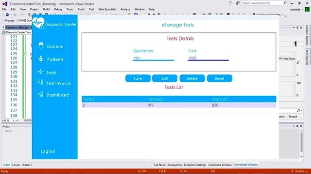 (C# full project)Diagnostic Center Management System. смотреть онлайн