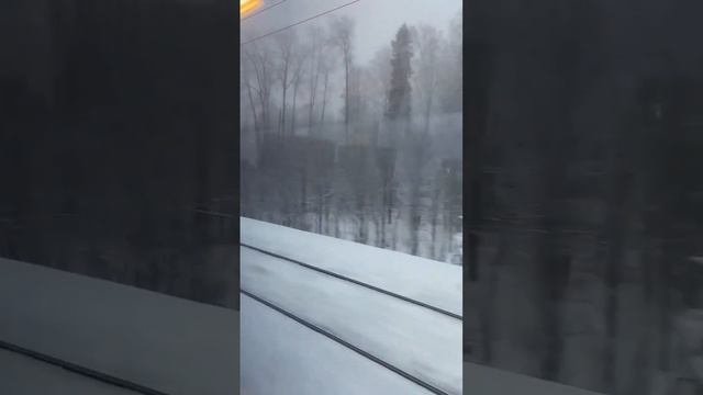 Finland #winter #snow #cold #train #window смотреть онлайн