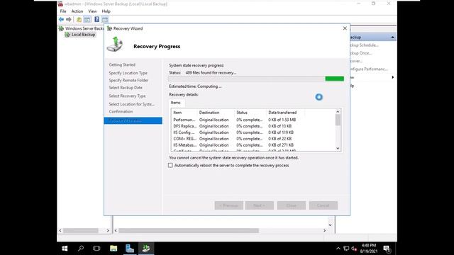 Windows Server Backup and Restore in Windows Server 2016 смотреть онлайн