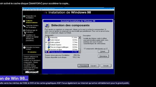 Installation Windows 98 PCEM смотреть онлайн