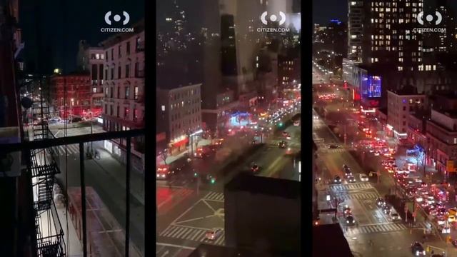 Man Rescued After Falling Out of Window Onto Scaffolding at Lower East Side, Manhattan смотреть онлайн