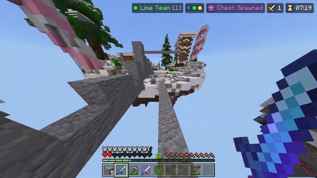 Cranking 90s and RUSHING in Minecraft Skywars | Minecraft Windows, PE, Bedrock смотреть онлайн