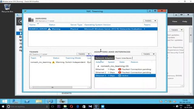 Romesh Huidrom: NIC Teaming (Windows server 2012) смотреть онлайн