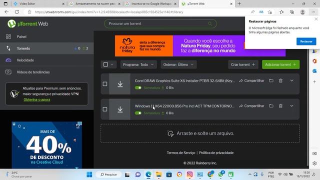 Quer baixar o windows 11 sem precisar ter o TPM no seu computador ou notebook? assista esse video. смотреть онлайн