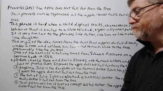 English Tutor Nick P Proverbs (258) The Apple Does Not Fall Far From the Tree смотреть онлайн